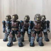 LOT 5X HALO MEGA BLOKS UNSC BROWN SPARTAN MARK V(B) MINI FIGURE 97017 COUNTDOWN