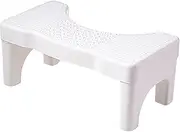 Toilet Stool – Squat Step Better Digestion, Non Slip Footrest | Ergonomic Bathroom Compact Poop Stool Design, Easy Fit Under Bowl Comfort Aid for Kids Adults Healthy Posture Use
