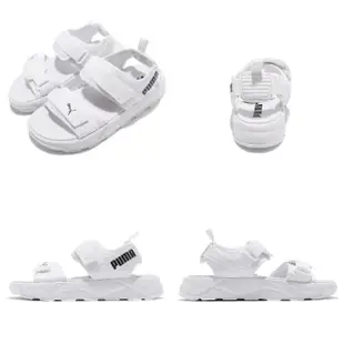 【PUMA】涼鞋 RS-Sandal 休閒鞋 男女鞋 魔鬼氈 夏日 涼爽 穿搭推薦 情侶鞋 白 黑(37486201)