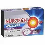 Nurofen Meltlets Berry Burst 200Mg 24