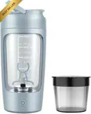 650ML Electric Protein Shaker Bottle with Storage Box Tritan BPA Free Rechargeab