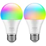 2件裝 GOVEE 智能 LED 燈泡 H6086 可調光， RGB 變色燈泡  5W 500LM LED 燈