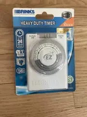 Brinks Indoor Heavy Duty Timer Plug-In 24 On/Off Cycles