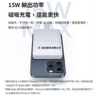 小米 充電寶 磁吸 充電寶2 行動電源 磁吸充電 15W 6000mAh 移動電源【APP下單9%點數回饋】