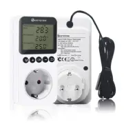 Temperature Controller 110-230V Digital Thermostat Timer Switch Socket Heating