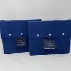Ralph Lauren KING ORGANIC Cotton Percale Fitted & Flat Sheet Harbor Blue