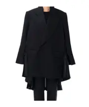 Junya Watanabe Pleated Long Blazer M Black