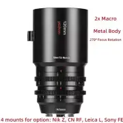 7artisans 120mm T2.9 Full Frame Macro 2x Cine Lens for Z Sony E Leica L CN RF