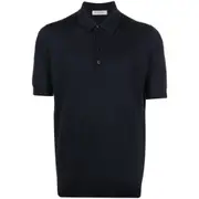[Goes Botanical] Goes Botanical Merino-wool Polo Shirt V NUMERIC BLUE