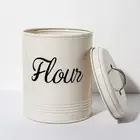 Fityle Metal Food Flour Storage Tin Jar Box 5L Farmhouse Container Decor with