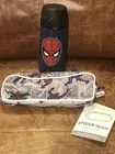 NEW Pottery Barn Kids Spiderman Medium Water Bottle & Pencil Case, Superhero