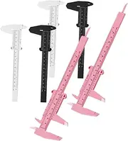 NIYANGLE 6Pcs Eyebrow Measuring Rulers Portable Calipers for Eyebrow Mapping Durable Easy to Use Eyebrow Makeup Accessories for Precise Makeup