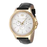 Technomarine MoonSun Men's Gold/Black Tone Watch 45MM Case Day-Date 30M WR