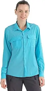 [Nonwe] Women's Camping Shirts Roll-Up Long Sleeve Quick Dry