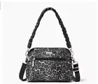 BAGGALLINI Dome AntiTheft RFID protection nylon small crossbody -Cheetah print