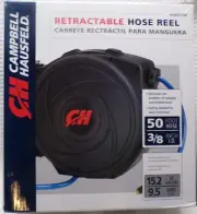 Campbell Hausfeld Retractable Hose Reel 300PSI 50 Ft AA602100.................5I