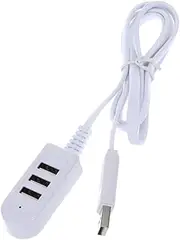 Housoutil 3usb Hub Multi-function Charger High Speed Usb Hub 3a Power Multi-port Extension Compact Perfect for Desktop and Notebook Applications