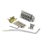 6 Strings Guitar Tremolo Bridge Vintage Style Tailpiece for ST SQ Guitar Silver