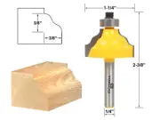 1/2" Wavy Edge Forming Router Bit - 1/4" Shank - Yonico 13125q