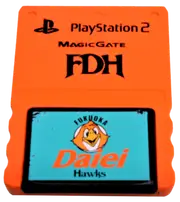 Fukuoka Daiei Hawks Magic Gate Sony PS2 Memory Card PlayStation 2 8MB (Preowned)