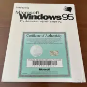 Microsoft Windows 95 Booklet/Manual With Certificate Of Authenticity