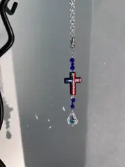 Jesus Crystal prism car mirror hanger suncatcher rainbow maker