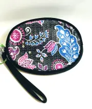 Vera Bradley **ALPINE FLORAL** Sequined oval Wristlet Wallet NWT