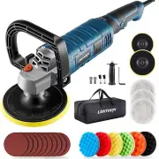 Buffer Polisher 1600W 7 Inch/6 Inch Rotary Buffer Polisher Waxer 7 Variable S...