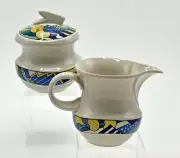 NEW Dorothy Hafner Rosenthal SPIRIT WONDERLAND Cream & Sugar, Vtg. Post-modern
