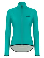 Santini Nebula Puro Women's Windbreaker Jacket - Aqua Size XS