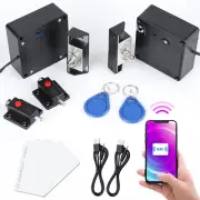 Hidden RFID Cabinet Lock, Smart NFC Electronic Locks with Slide Latch