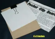 Mentalist Clipboard -- pocket size 4 x 6 inch, innocent looking cardboard TMGS