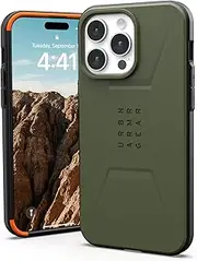 UAG Civilian Case with Magsafe for iPhone 15 Pro Max, Olive Drab