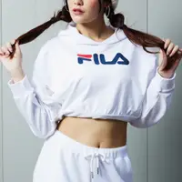 在飛比找蝦皮商城優惠-【FILA】女性 長袖連帽T恤-白色 5TEW-5428-W