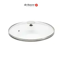 在飛比找PChome24h購物優惠-de Buyer 法國畢耶 不鏽鋼蓋頭耐熱玻璃鍋蓋32cm