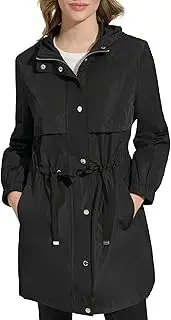 [Calvin Klein] Women's Button Trench Coat