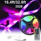 5M RGB 3528 Waterproof LED Strip light SMD 44 IR Key Remote For TV Backlight