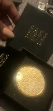 Vintage Ladies Fifth Avenue Compact with Mirror and Rhinestones