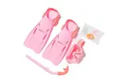 Sunnylife Kids Dive Set Medium Sea Seeker - Strawberry (OSFA)