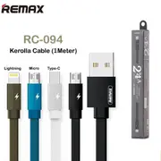 Phone Cable Remax Lightning Braided Fast Charging & Data Transmission Cord 1M 2M