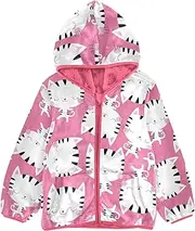 [Caihoyu] Sherpa Fleece Girls Baby Zip Sweatshirt Toddler Girl Hoodie