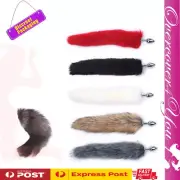 BDSM Stainless Steel Fox Tail Anal Plug Furry Tail Butt Plug Cosplay Sex Toy AU