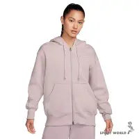 在飛比找Yahoo!奇摩拍賣優惠-【下殺】Nike 外套 女裝 連帽 雙向拉鍊 刷毛 粉紫【運