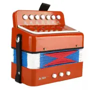 Freedom Kids Button Accordion Red