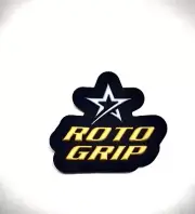 New Roto Grip Bowling Patch (Black Background with Silver Star and Gold Letters)