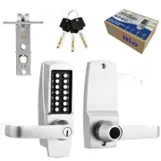 Full Mechanical Keyless Entry Handle Door Lock with Keypad, Password Push But...