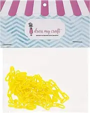 DRESS MY CRAFT/CRAFTER'S 3PL DMCBG8587 Acrylic Chain 15" Brght YLLW, Bright Yellow