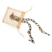Brand New Mackenzie Childs Courtly Check Eyeglasses Chain