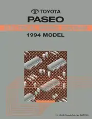 1994 Toyota Paseo Wiring Diagrams Schematics Layout Factory OEM