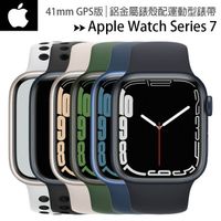 Apple Watch Series 7 (41mm / GPS) 鋁金屬錶殼配運動型錶帶